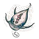 stingray  tattoo design idea