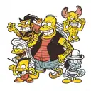 Bart Simpson, Tazmanian devil, popeye, beetle juice, tattoo design idea