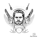 Paul walker  tattoo design idea