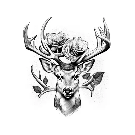 Deer simple picture for coloring - Topcoloringpages.net