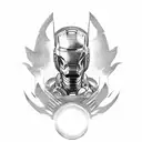 Iron man Godzilla F1  Thor Venom Batman  Superman hand tattoo King ghidorah Lion Lightning McQueen Dodge Demon  Float li tattoo design idea