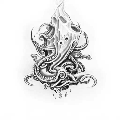 Lovecraftion arm Tattoo tattoo design idea