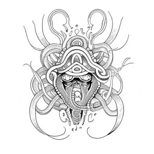 Lovecraftion arm Tattoo tattoo design idea