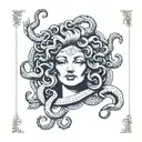 medusa tarot card tattoo design idea