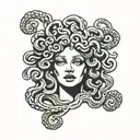 medusa tarot card tattoo design idea
