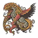 Greek monster tattoo design idea