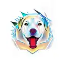 labrador dragon tattoo design idea