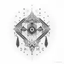 simbolo dell'aum tattoo design idea