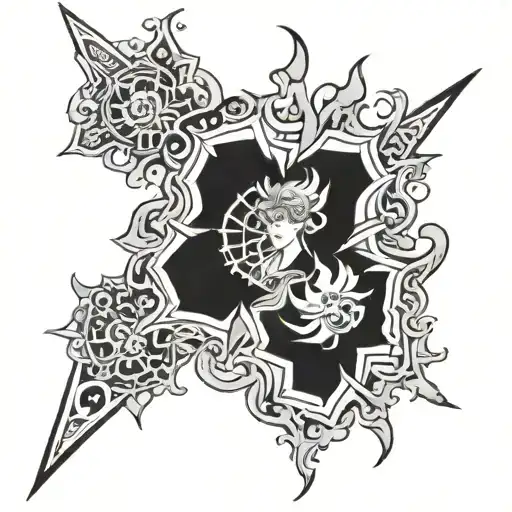 asta black clover  tattoo design idea