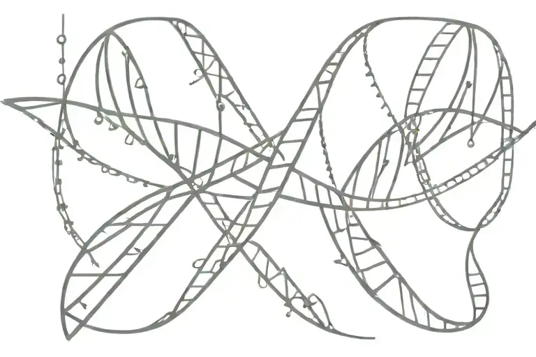 DNA Helix tattoo design idea