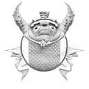 stitch from lilo and stitch with an American flag tattoo design idea