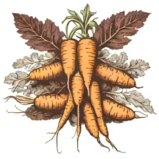 The Unexpected Romantic History of Carrots    Why Carrots Are the Unsung Heroes of the Winter Garden   Exploring the Sur tattoo design idea