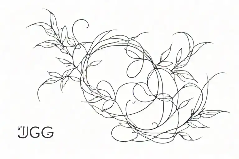 J G tattoo design idea