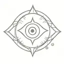 evil eye tattoo design idea