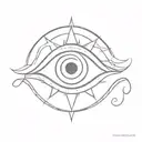 evil eye tattoo design idea