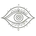 evil eye tattoo design idea