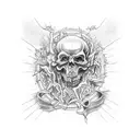 Latin phrase: Dies Irae (Day of Wrath) tattoo design idea