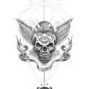 Latin phrase: Dies Irae (Day of Wrath) tattoo design idea