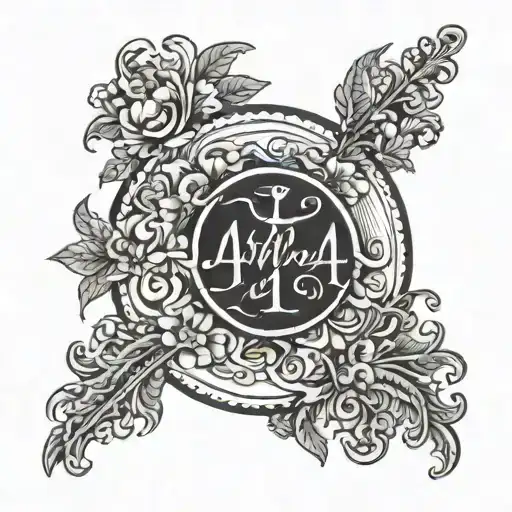 Philippians 4:6 written in cursive in a circle shape surrounding a cross  tattoo design idea