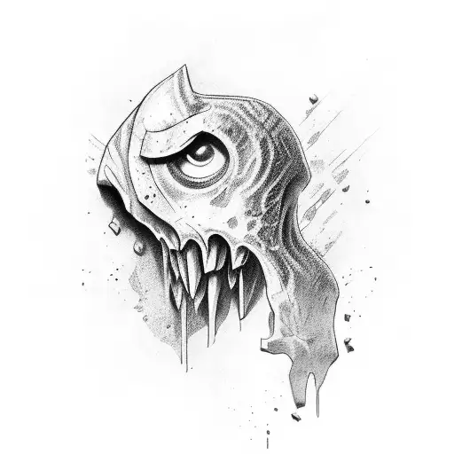 knuckle weapon tattoo design idea