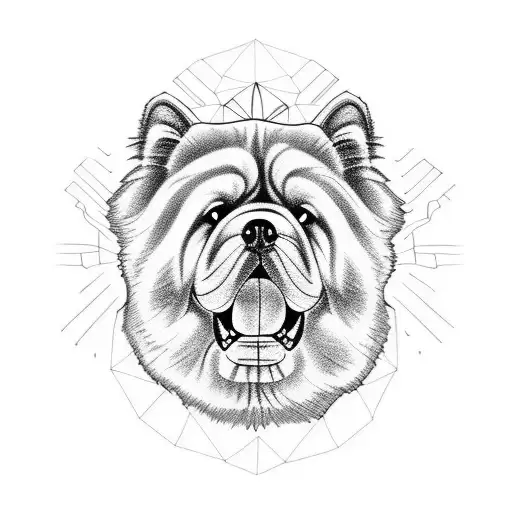 chow chow  tattoo design idea