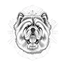 chow chow  tattoo design idea