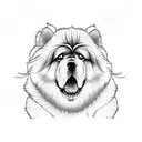 chow chow  tattoo design idea