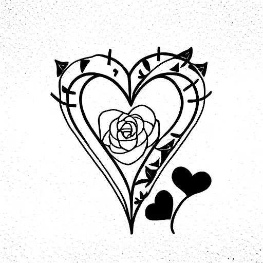 Lost in love tattoo design idea