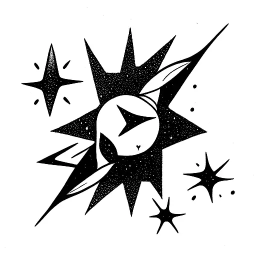 Orion constelation tattoo design idea