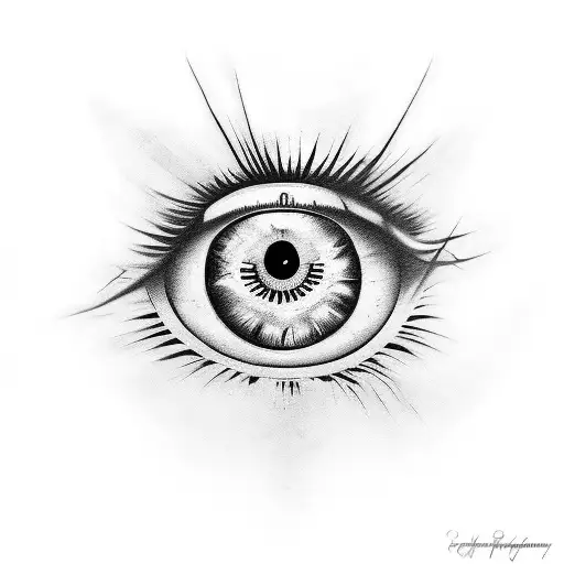Evil Eye tattoo design idea