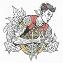 josh dun from twenty one pilots tattoo design idea