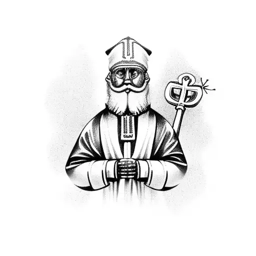 Saint Nicholas tattoo design idea