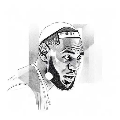 Lebron James  tattoo design idea
