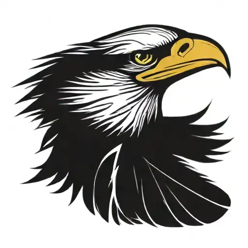 Mi'kmaq bald eagle feather  tattoo design idea