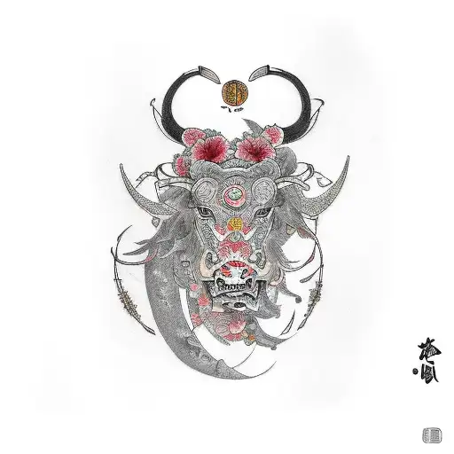 taurus tattoo design idea