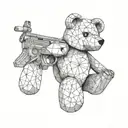 Teddy Bear from Call of Duty Zombies mystery box tattoo design idea