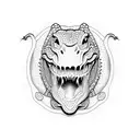  crocodile  tattoo design idea