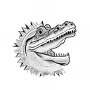  crocodile  tattoo design idea