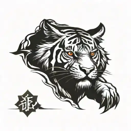 tiger tattoo design idea