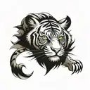 tiger tattoo design idea