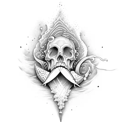 ocean witg surfers tattoo tattoo design idea