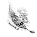 ocean witg surfers tattoo tattoo design idea