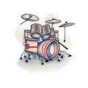 drummer tattoo design idea