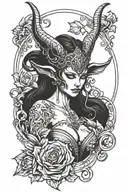 succubus tattoo design idea