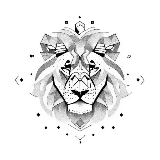 physics equations, lions tattoo design idea
