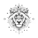 physics equations, lions tattoo design idea
