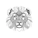 physics equations, lions tattoo design idea