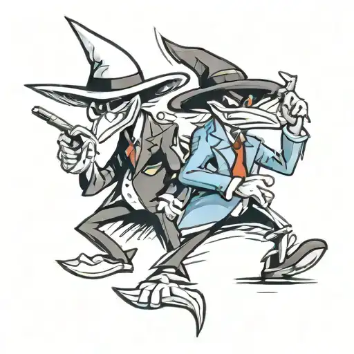 spy vs spy tattoo design idea