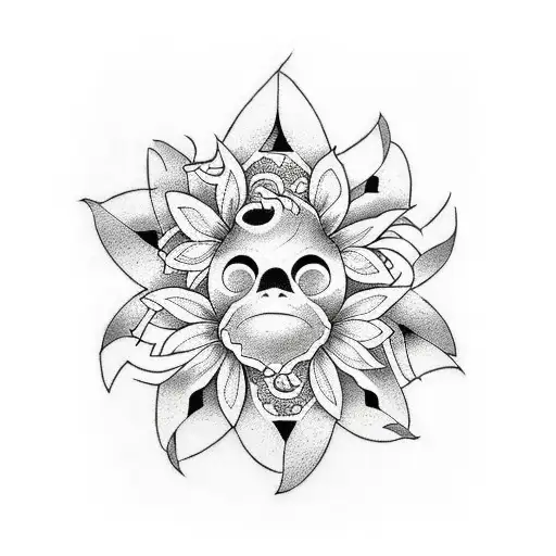 sunny tattoo design idea