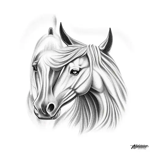 old mustang 1969 tattoo design idea